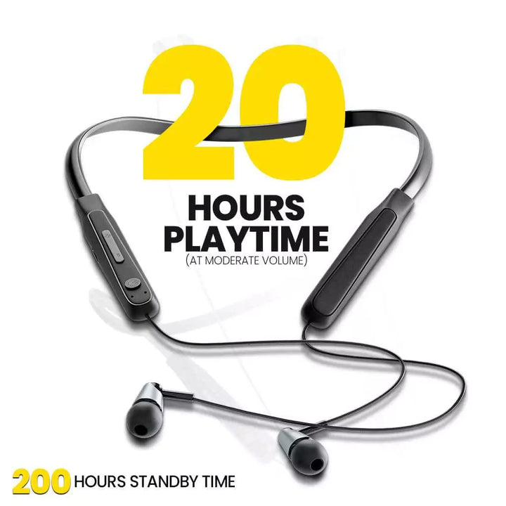 20 Hours Playtime: Long-lasting battery life for extended listening sessions