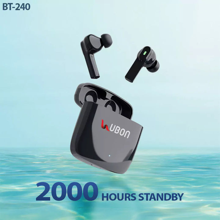 Ubon BT-240 Wireless Earbuds: 2000 Hours Standby