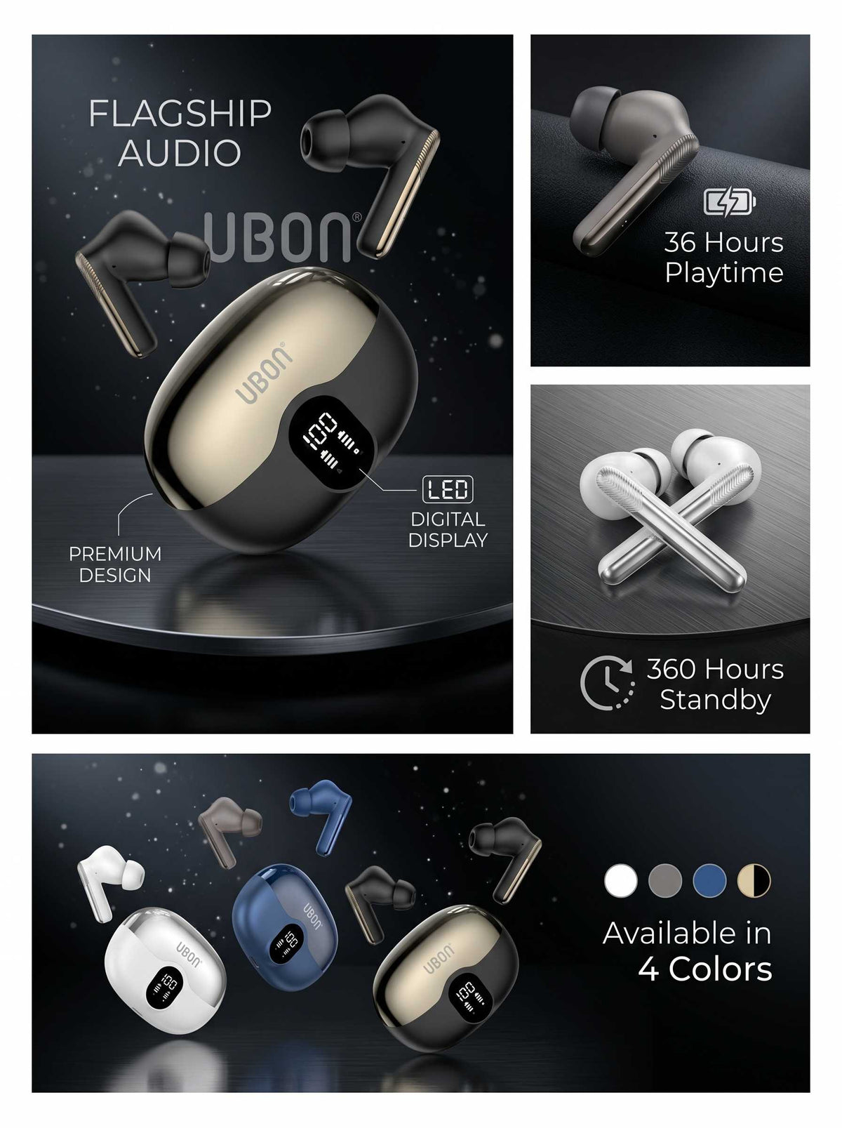 UBON J30 Wireless Earbuds