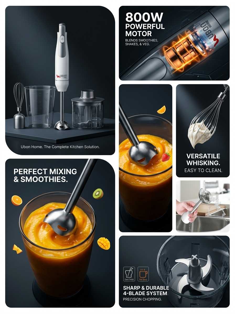 HB-9035 4-in-1 Chef Pro High-Performance Blender