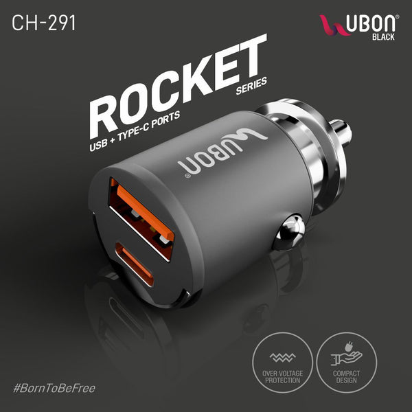 UBON CH-291: 65W  Fast Car Charger