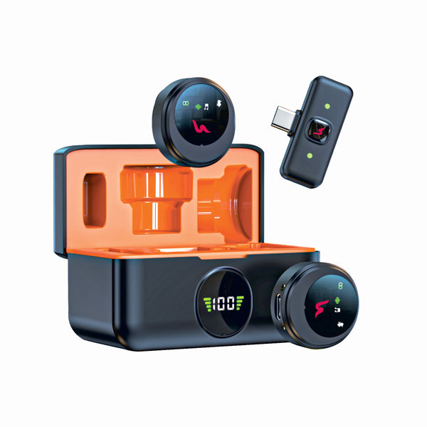 GT-460 Podcast 2.0 Wireless Collar Microphone – Ultra-Clear, Long-Lasting, Noise-Cancelling Mic for Creators