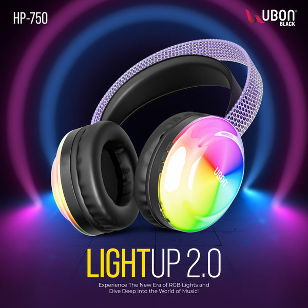 UBON HP-750 Lightup 2.0 Featuring RGB Light Effects