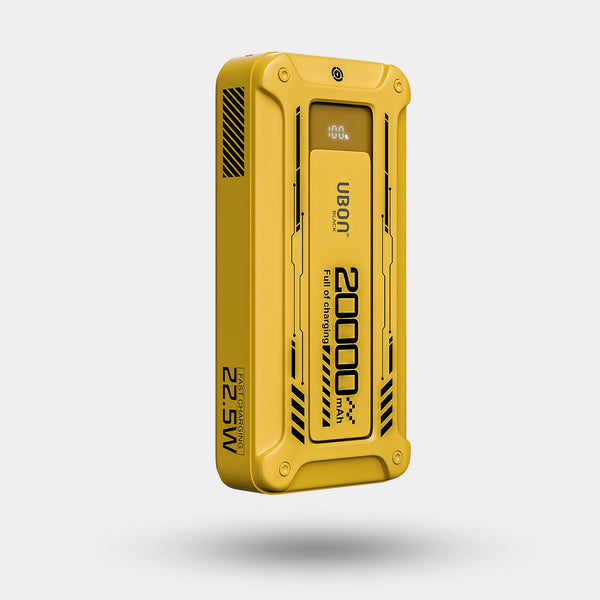 UBON PB-SX204 Power Hub 2.0 with 20,000mAh, Built-In Cables, and Fast Charging!