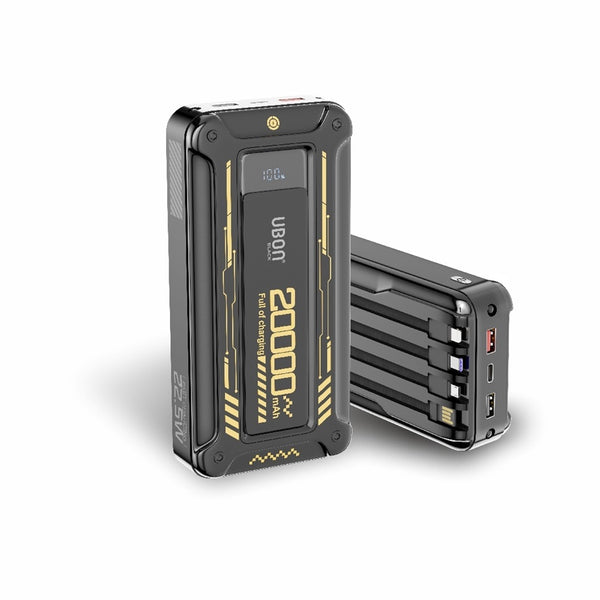 Never Run Out of Power: Experience the PB-SX204 Power Hub 2.0 with 20,000mAh, Built-In Cables, and Fast Charging!