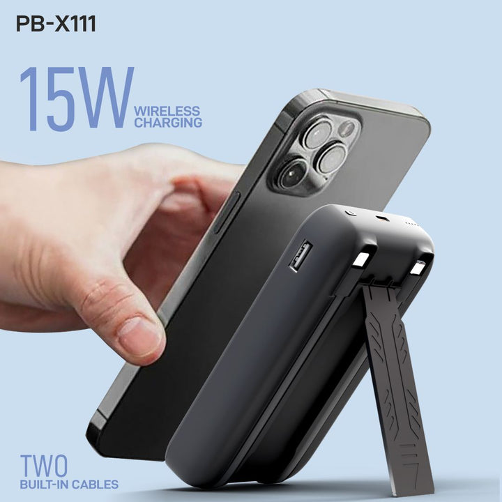 UBON PB-X111 Power Bank - 10000mAh Fast Charging with Built-In Cables | ubonindia.com