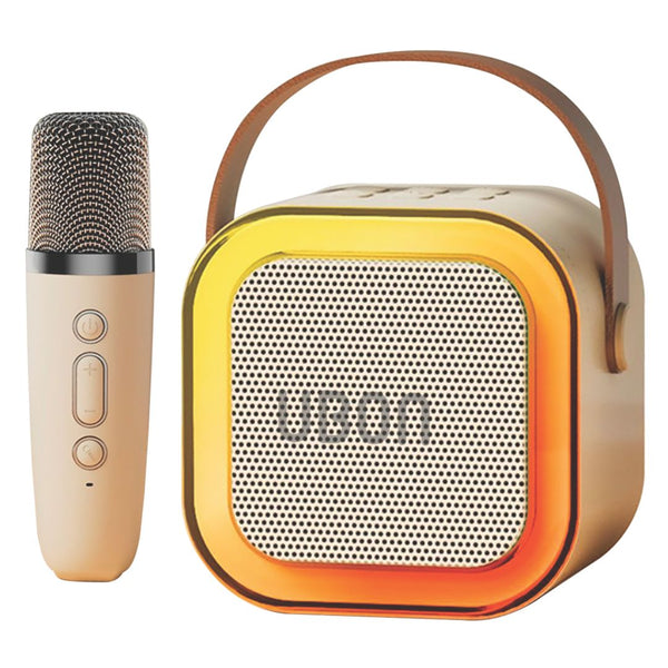 Ubon New Disco RGB Light Speaker SP-185 with Karaoke Mic is a portable speaker designed for entertainment purposes