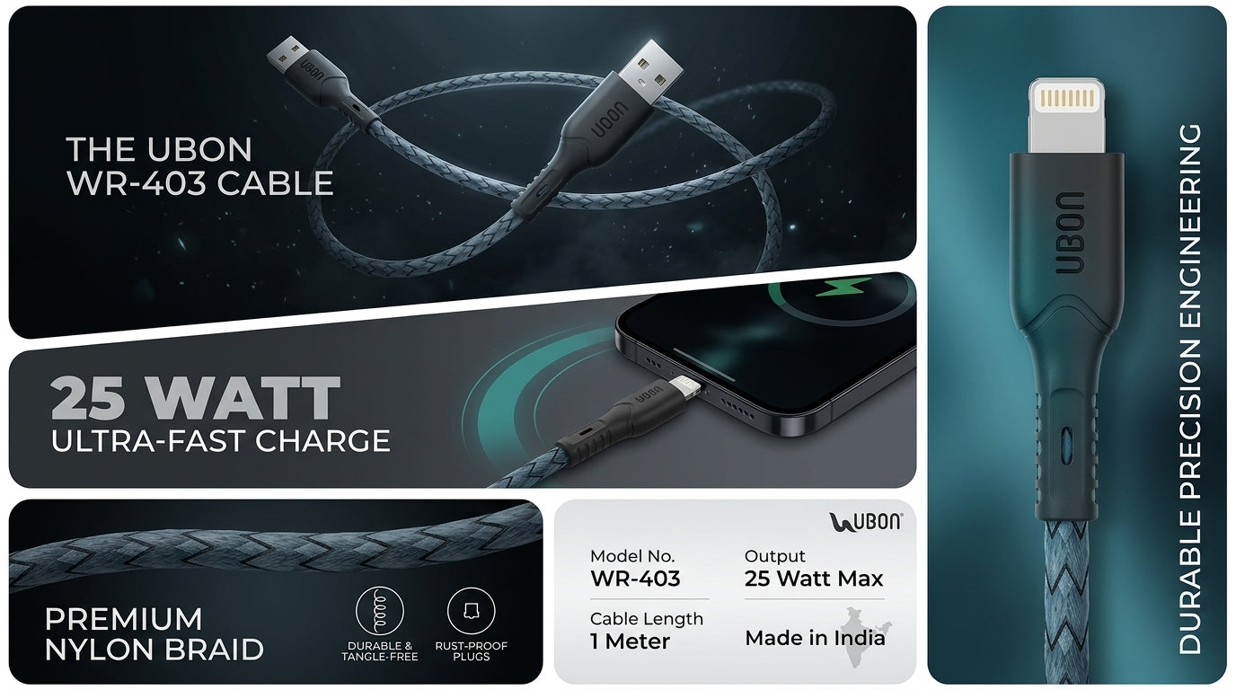UBON Power Master WR-403 iPH. Cable