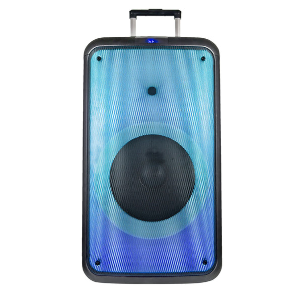 UBON HT-1570 Party Speaker: 120W Power, 12-Inch Woofer, RGB Lights, Dual Mics, and Hi-Fi Sound with Rechargeable Battery