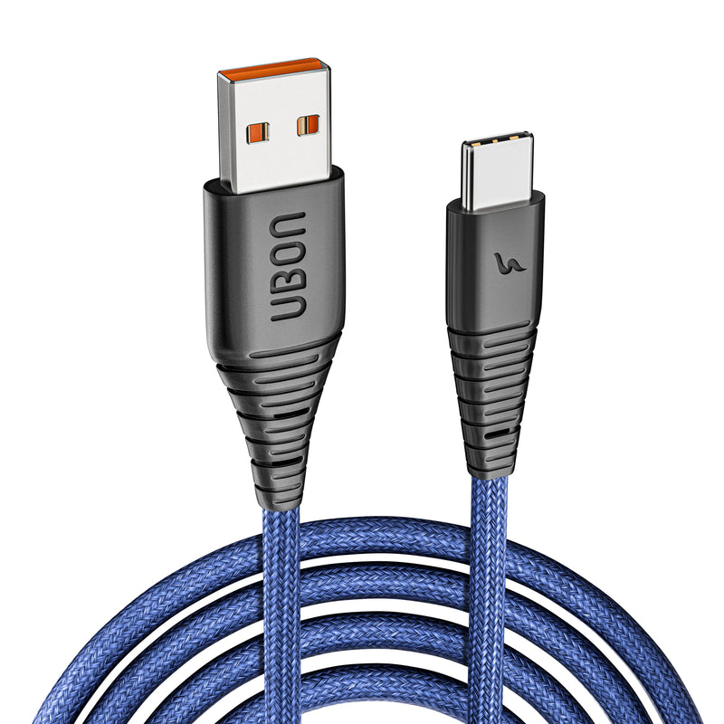 UBON WR-560 Deluxe Type-C Cable: 25W Fast Charging with Unmatched Durability and Style