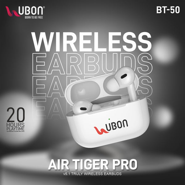 UBON BT-50 Air Tiger Pro: The Ultimate Truly Wireless Earbuds with 24 Hrs. Playtime & Best-in-Class Audio