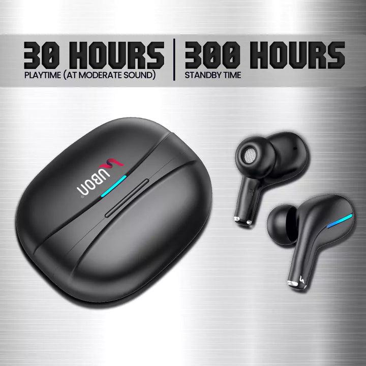30 hours of Playtime: Extended battery life for uninterrupted listening