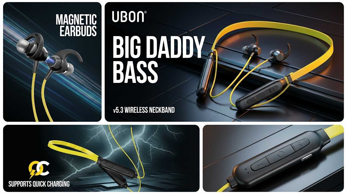 Ubon Bass Factory 2.0 BT-5200 Wireless Neckband
