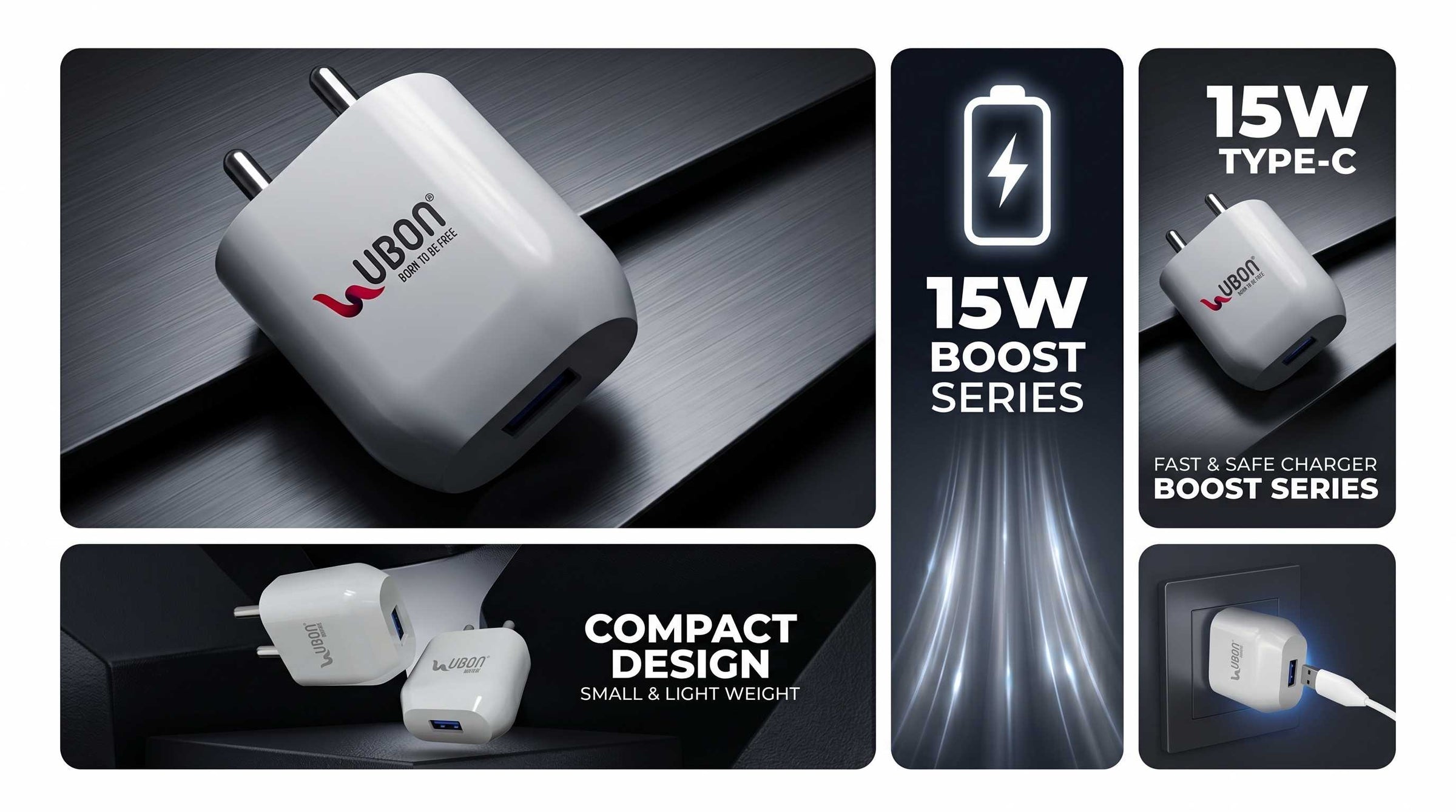UBON Boost Series CH-58 Mobile Fast & Safe Charger