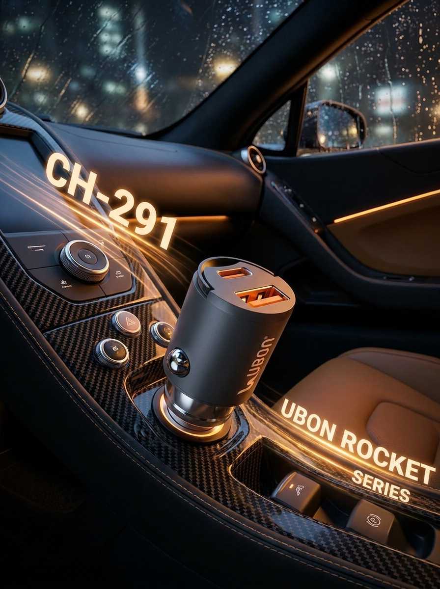 UBON CH-291: 65W  Fast Car Charger