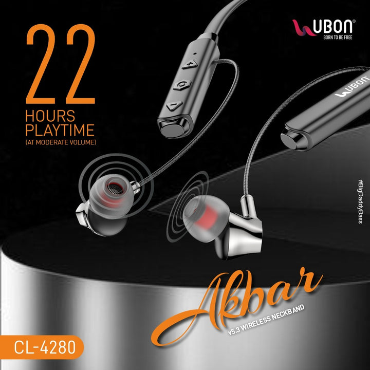 UBON CL-4280 Wireless Neckband 22 Hours