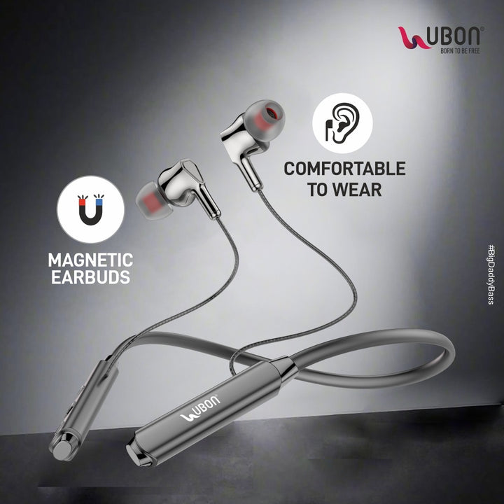 UBON CL-4280 Wireless Neckband Magnetic earbuds