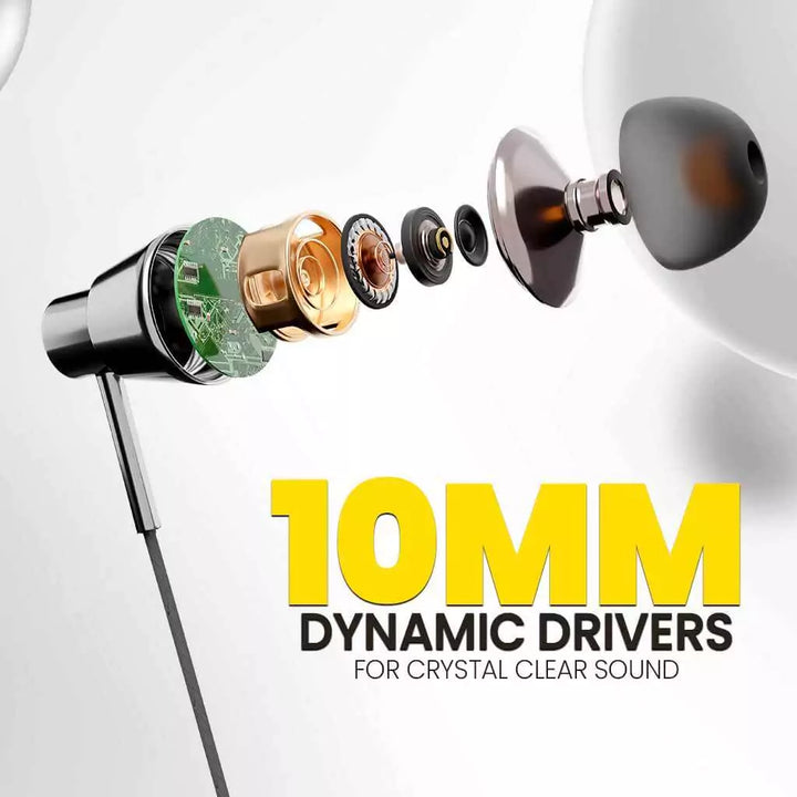 Dynamic Drivers: 10MM for Crystal Clear Sound