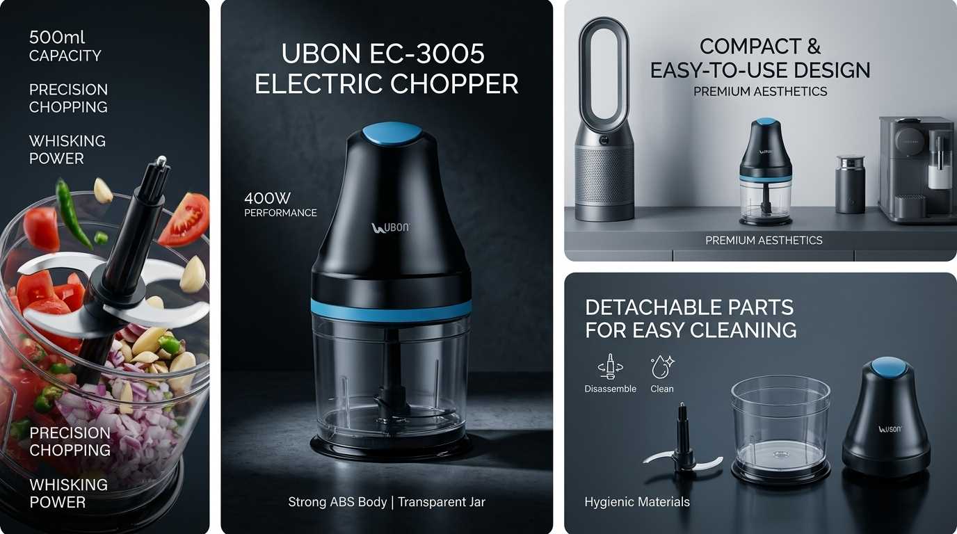 EC-3005 Chop It - Electric Multi Chopper | 400W Motor, 500ml Jar