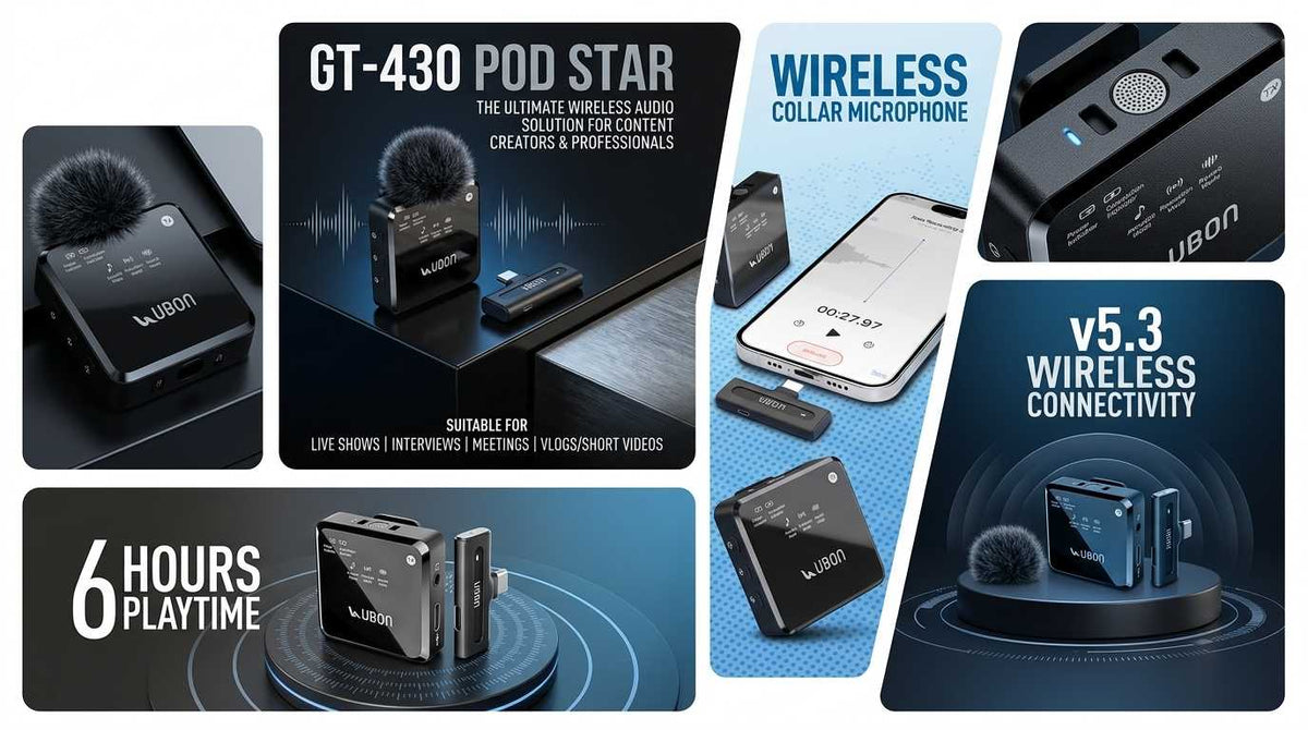 UBON GT-430 Pod Star: Ultimate Wireless Microphone
