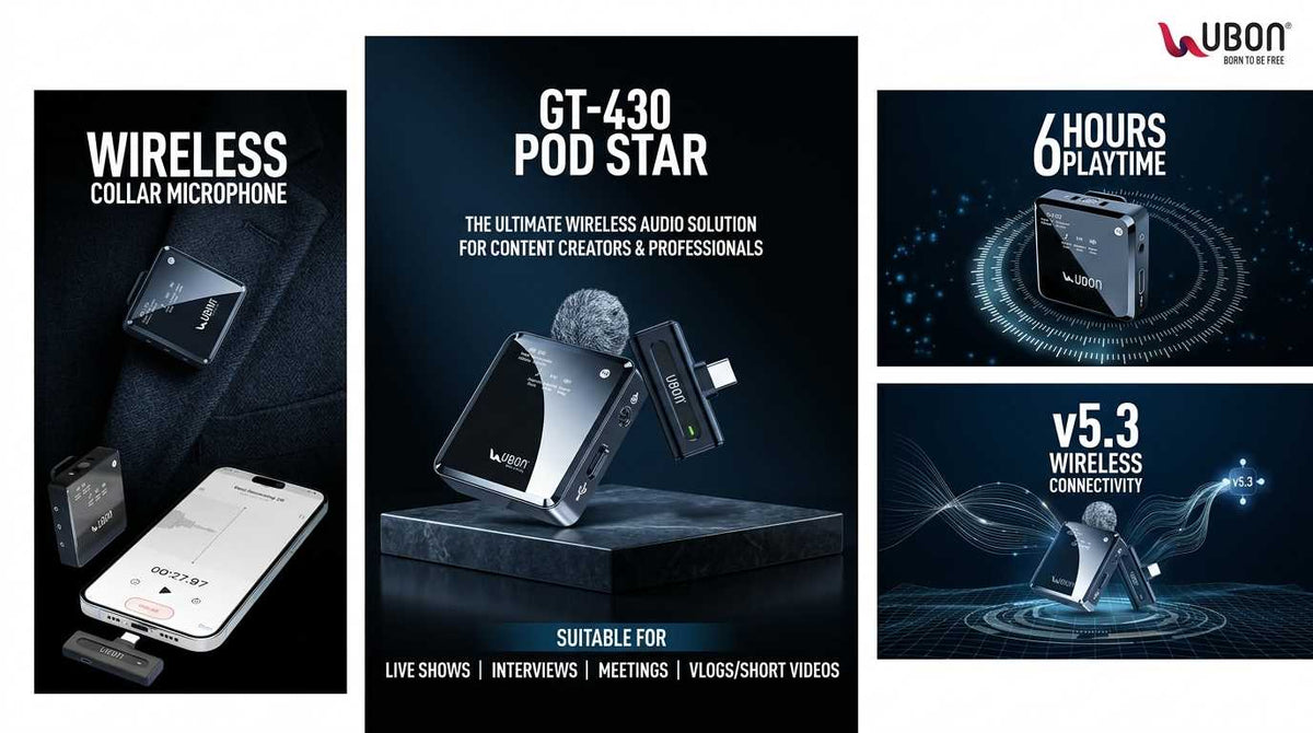 UBON GT-430 Pod Star: Ultimate Wireless Microphone