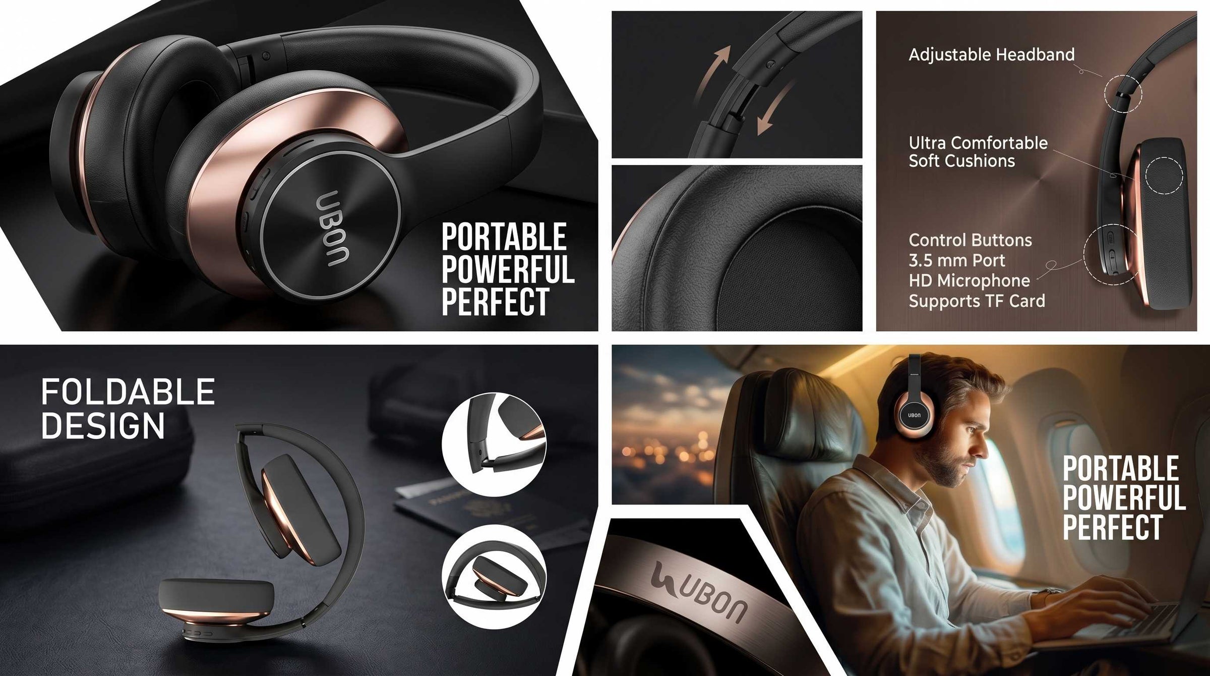 UBON Presents HP-65 Truly Wireless Headphones