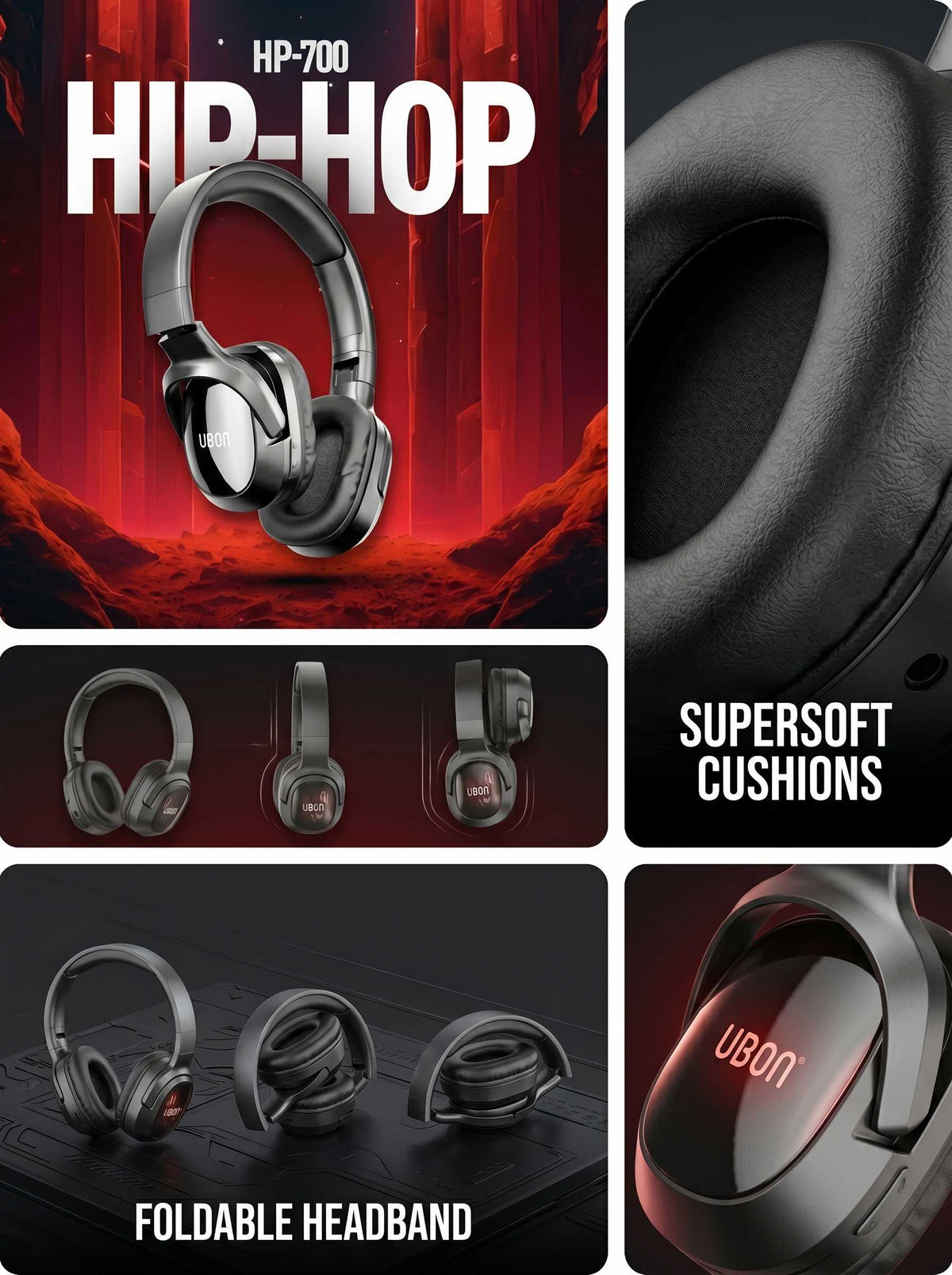 HP-700 Hip-Hop v5.3 Wireless Headphones