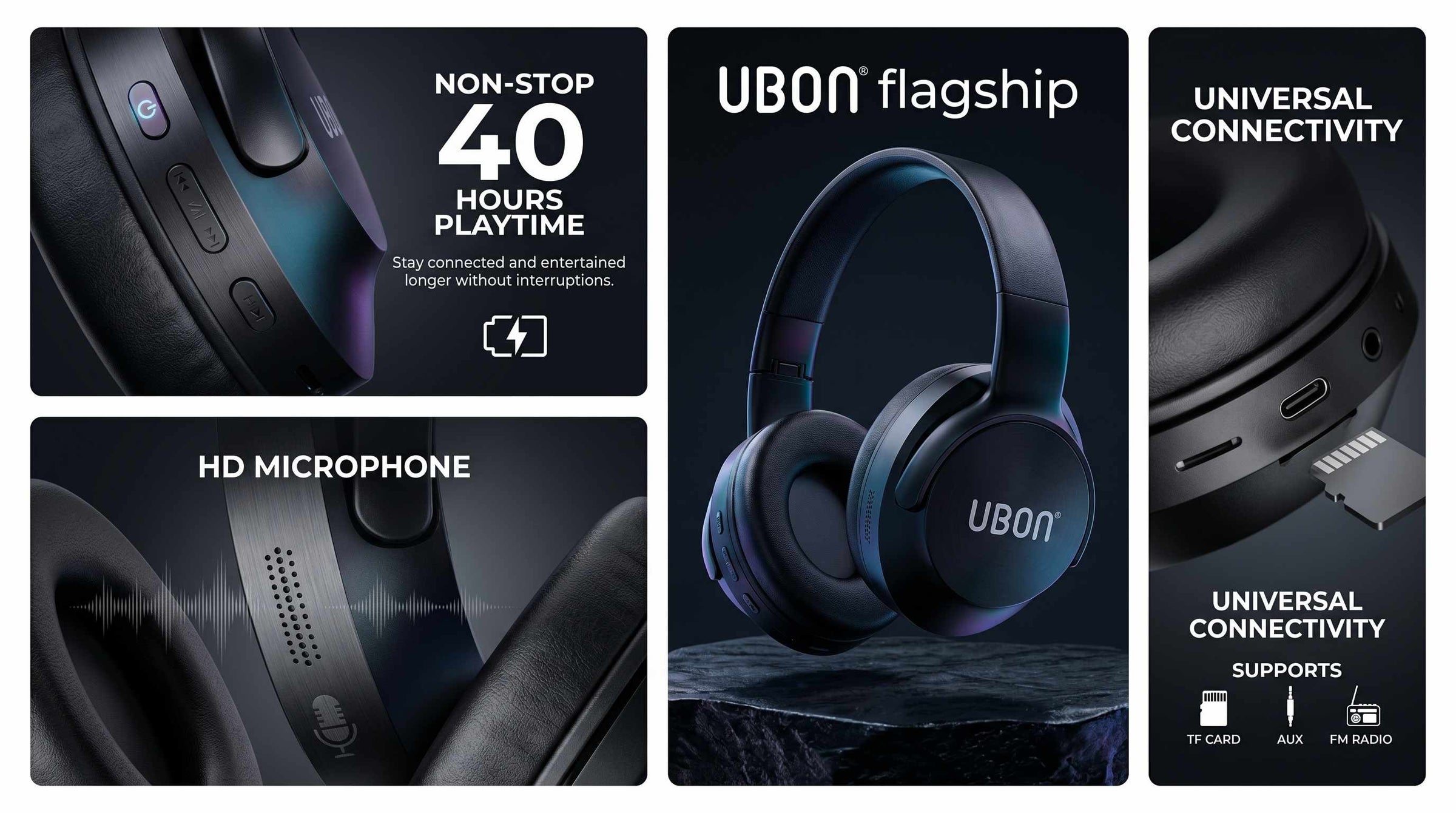 HP-730 FIGHTER 2.0 Wireless Headphones