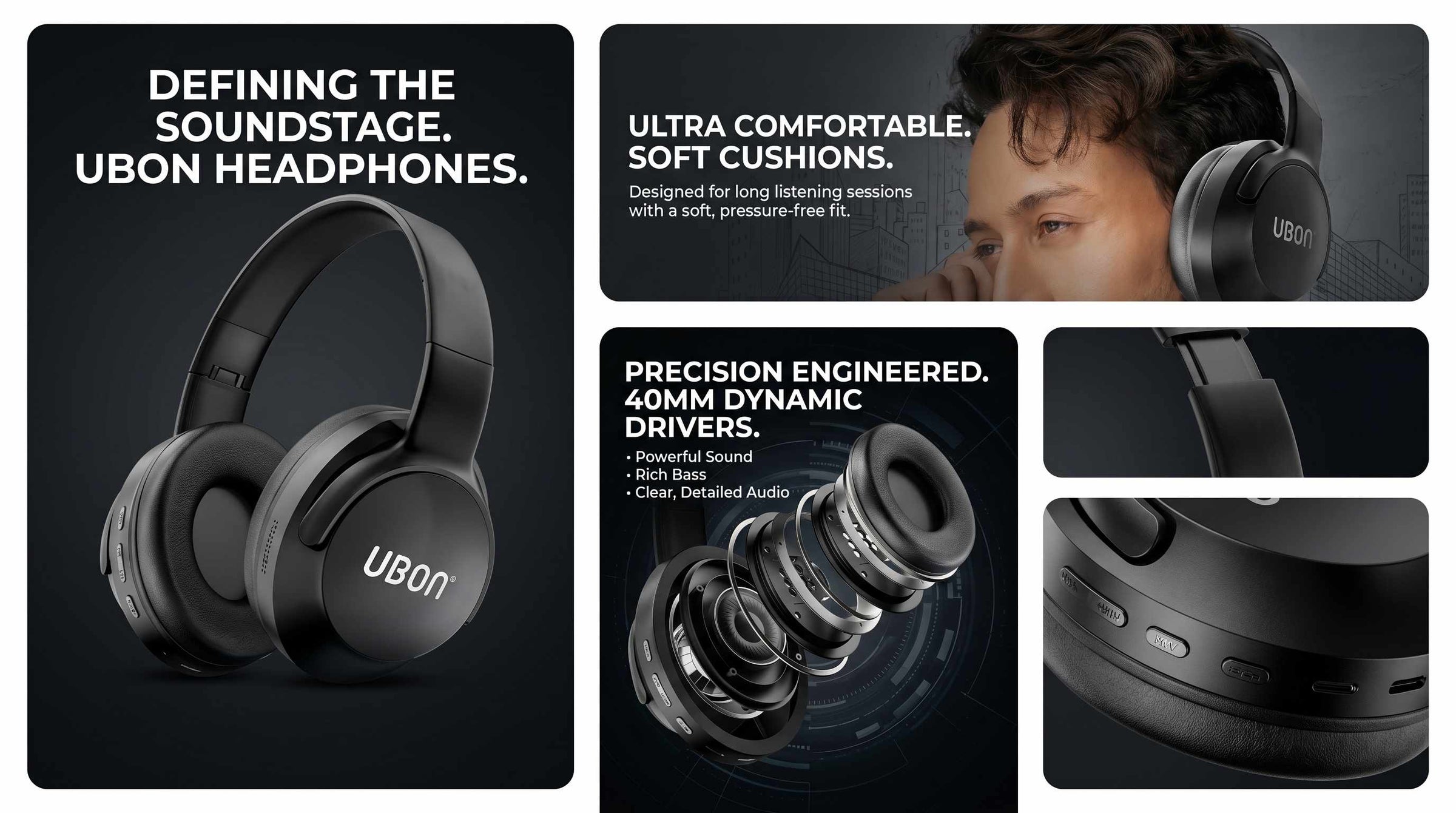 HP-730 FIGHTER 2.0 Wireless Headphones