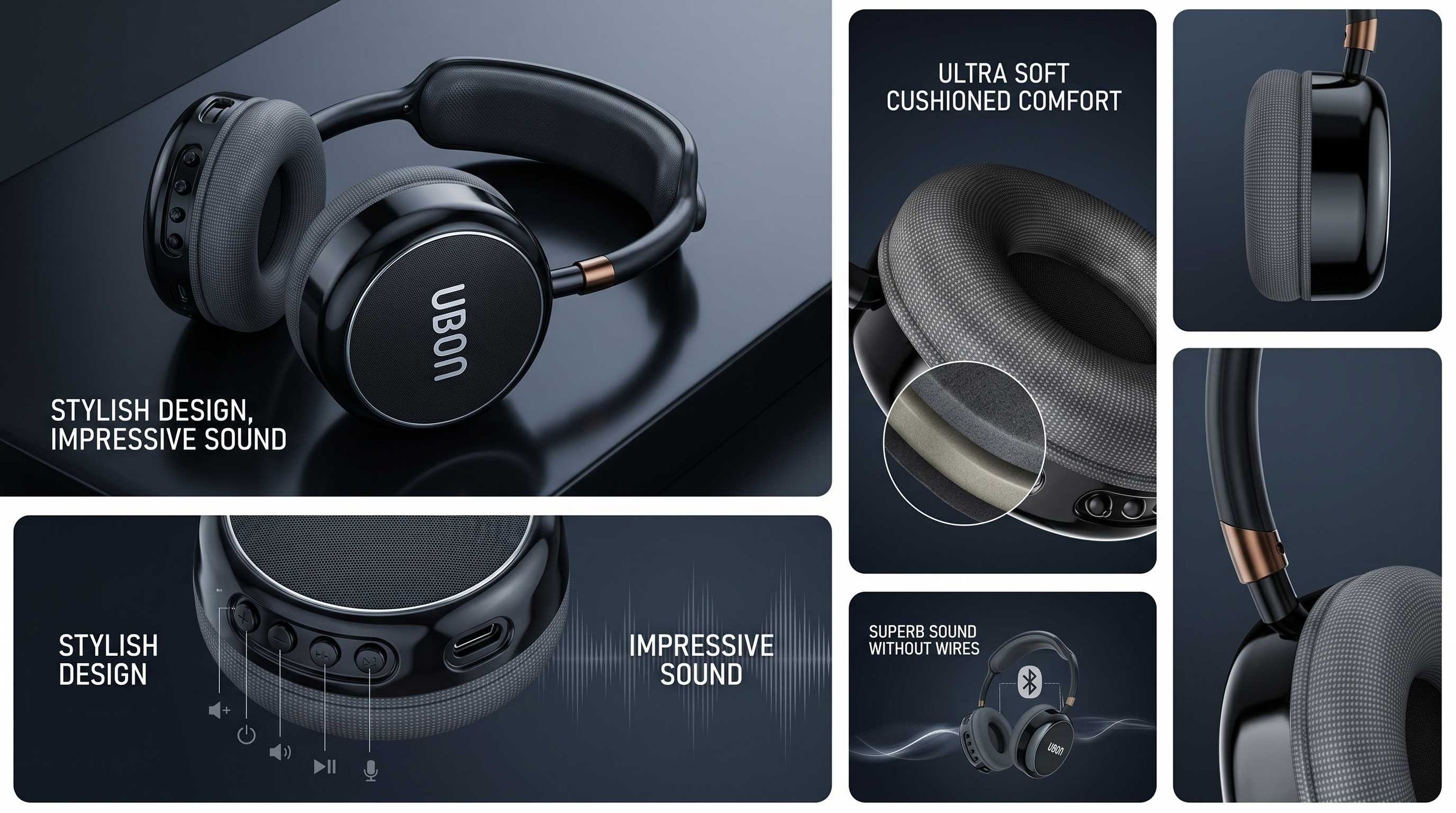 UBON HP-755 Beast v5.4 Wireless Headphones