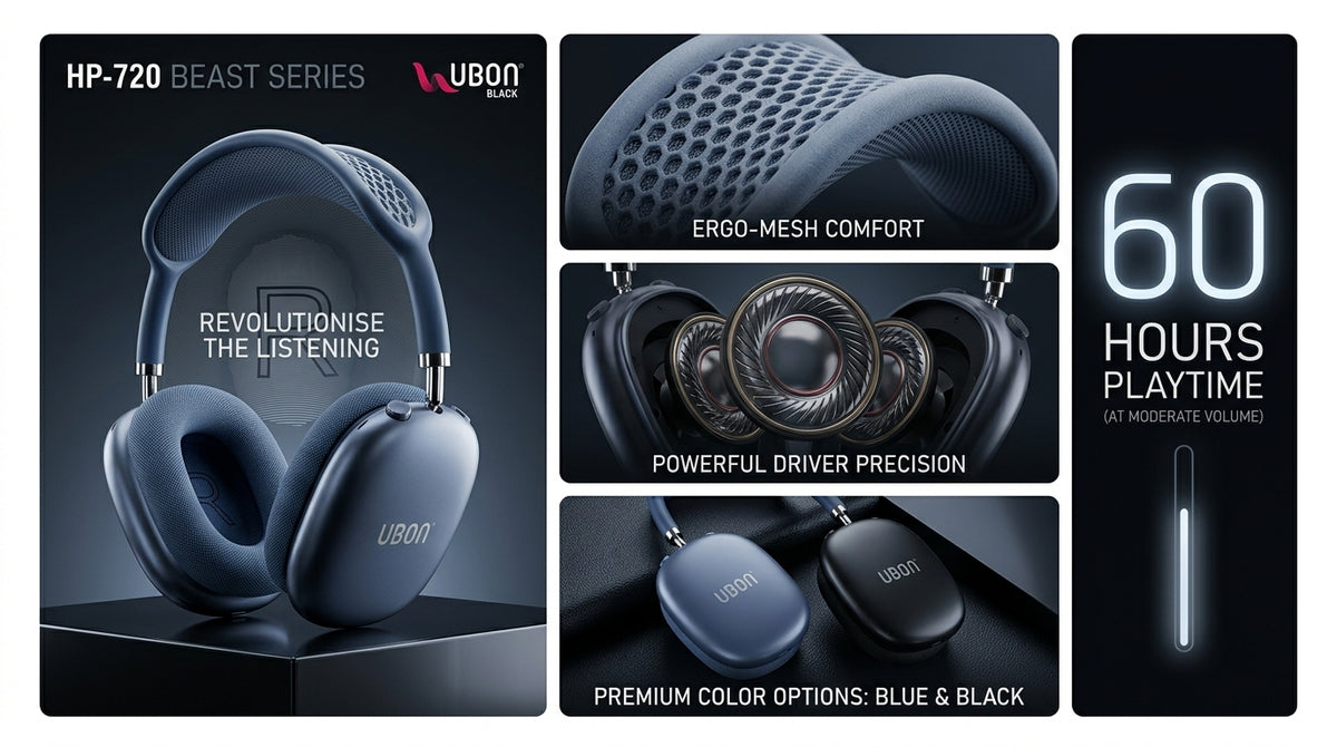 UBON HP-720 Beast Series Designer Headphones