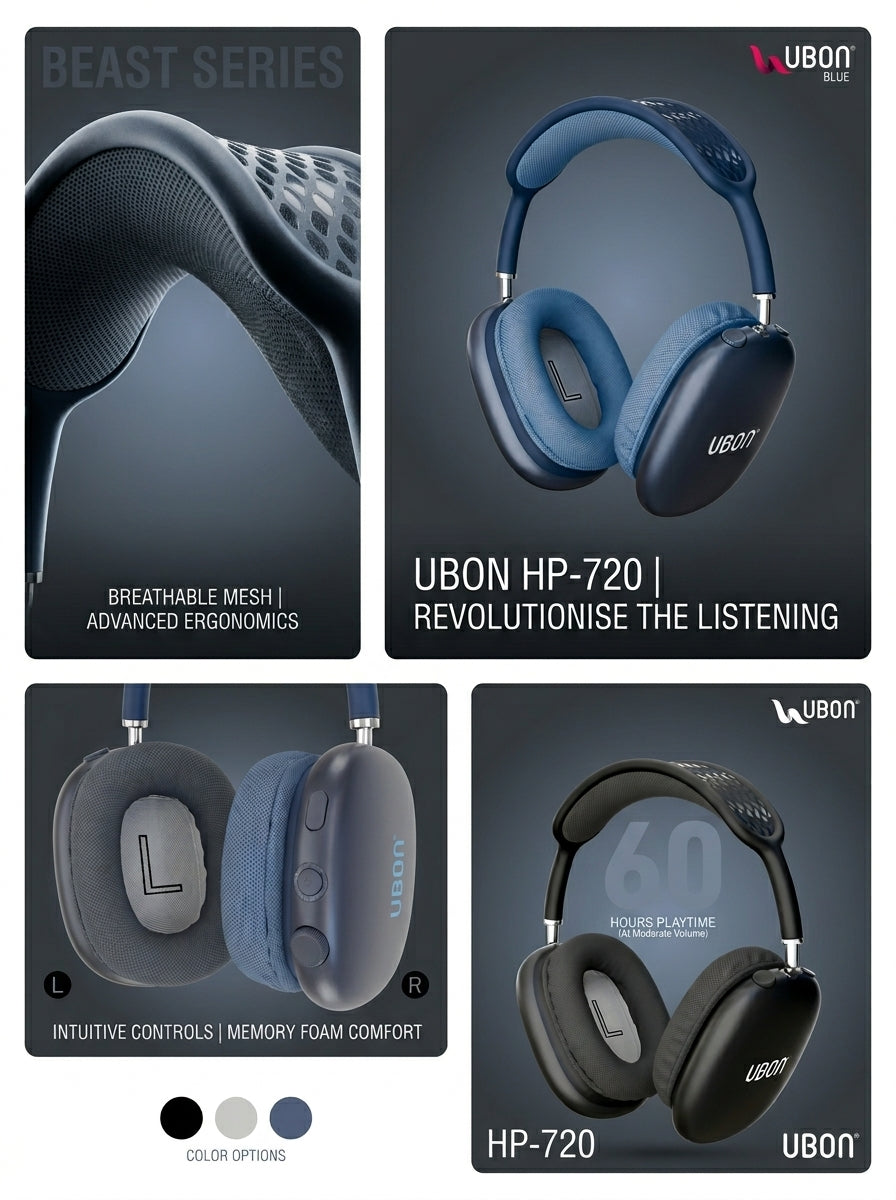 UBON HP-720 Beast Series Designer Headphones