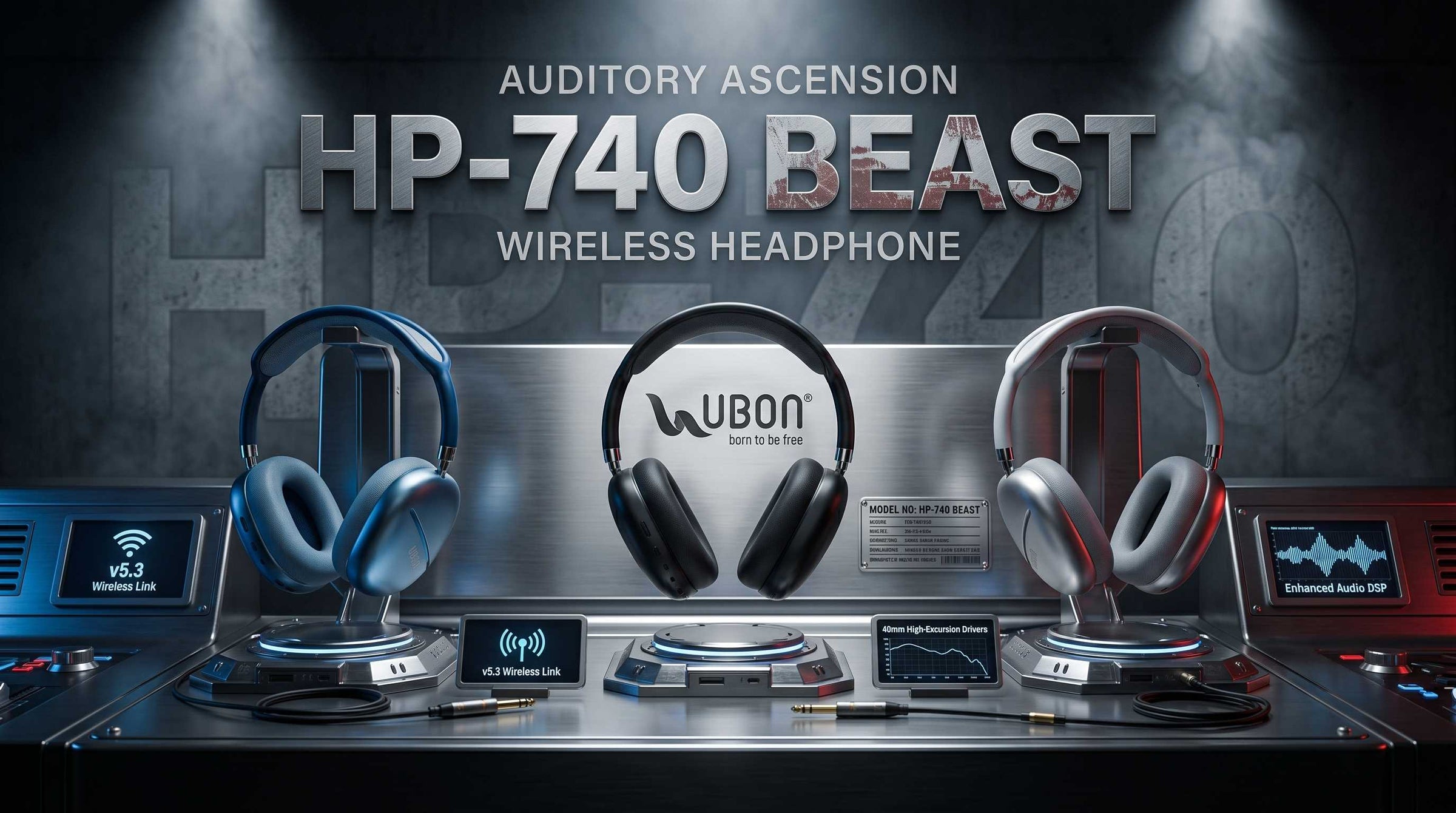 UBON HP-740 Beast Wireless Headphone