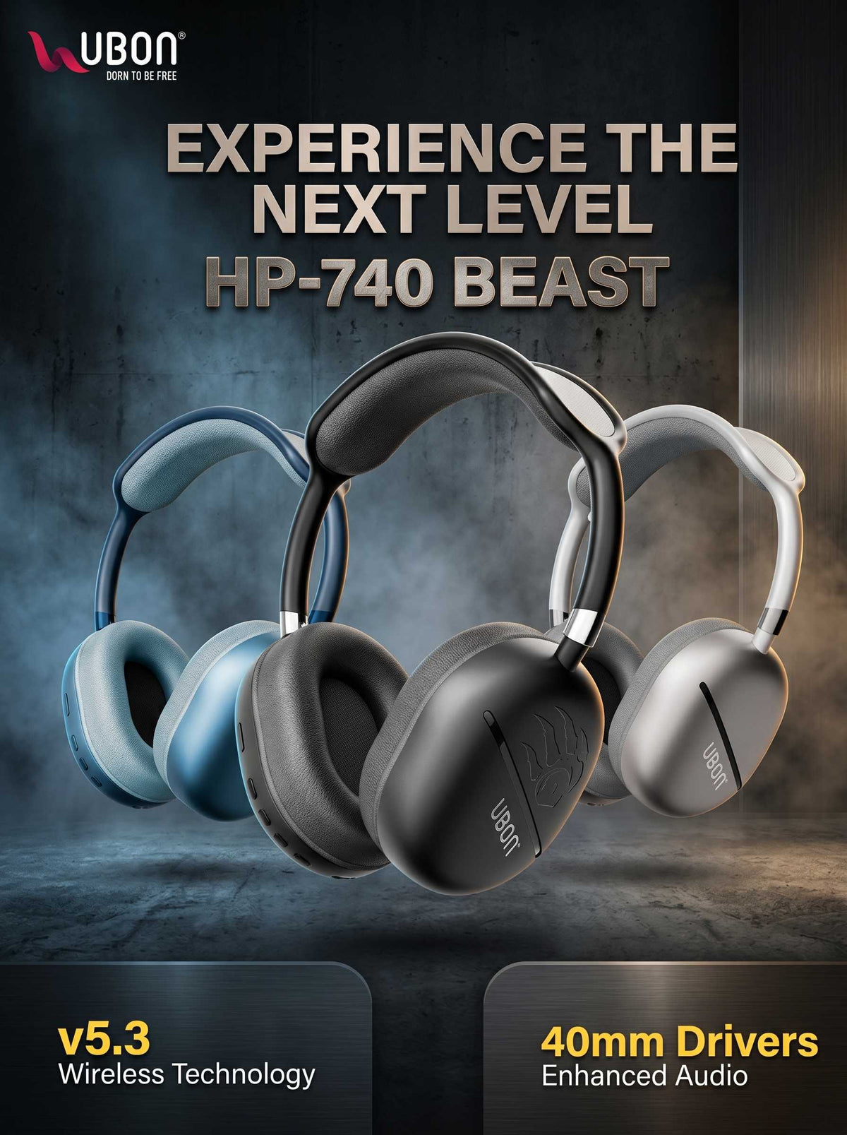 UBON HP-740 Beast Wireless Headphone