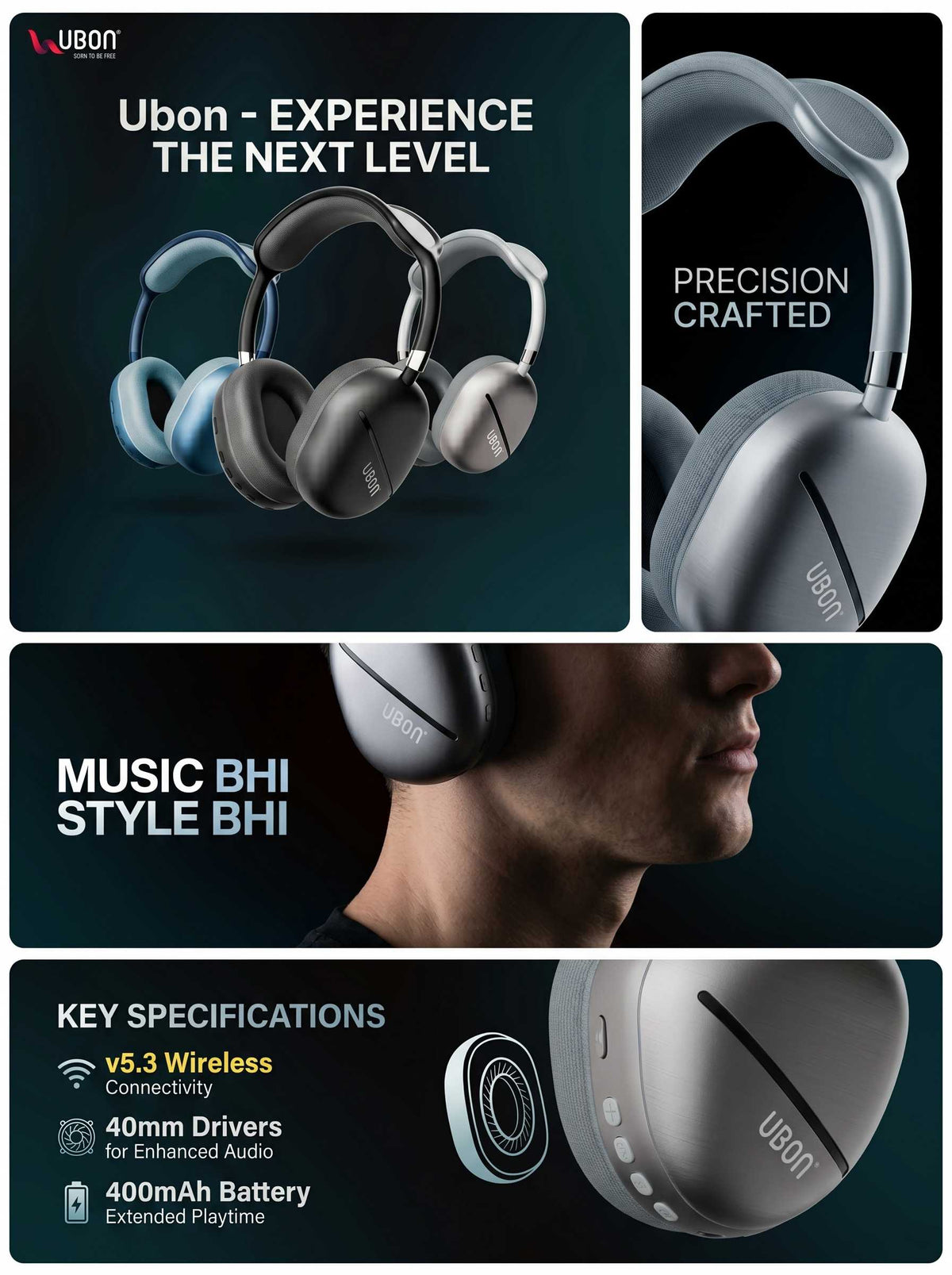 UBON HP-740 Beast Wireless Headphone