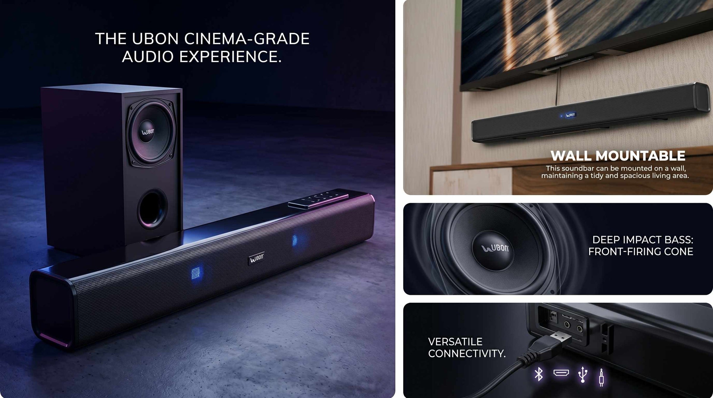 UBON HT-1580 Boom Bar Home TV Music System