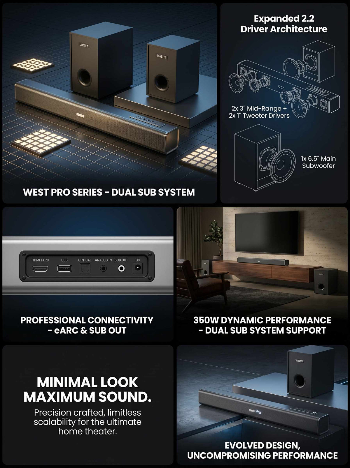 UBON HT-1580 Boom Bar Home TV Music System