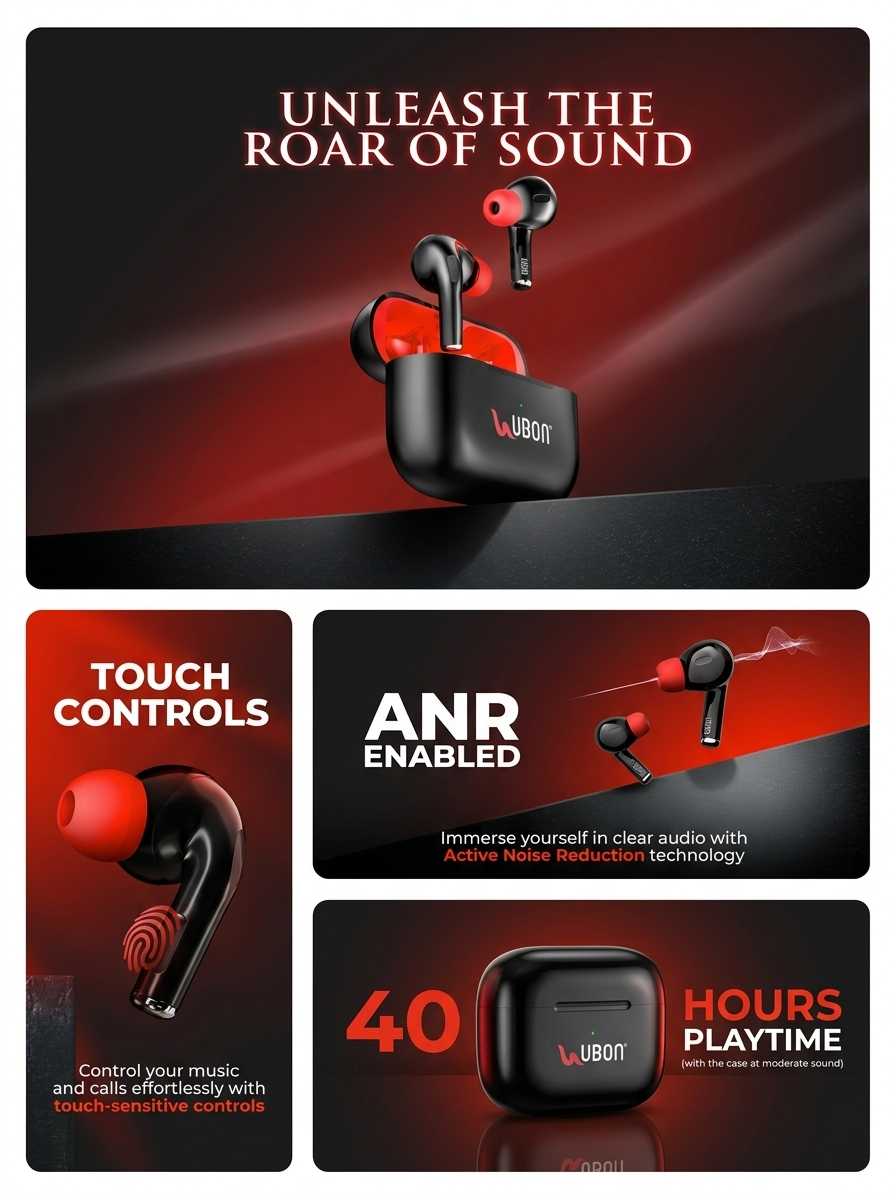 UBON J26 Air Tiger Wireless Earbuds: Real Music, Anytime, Anywhere