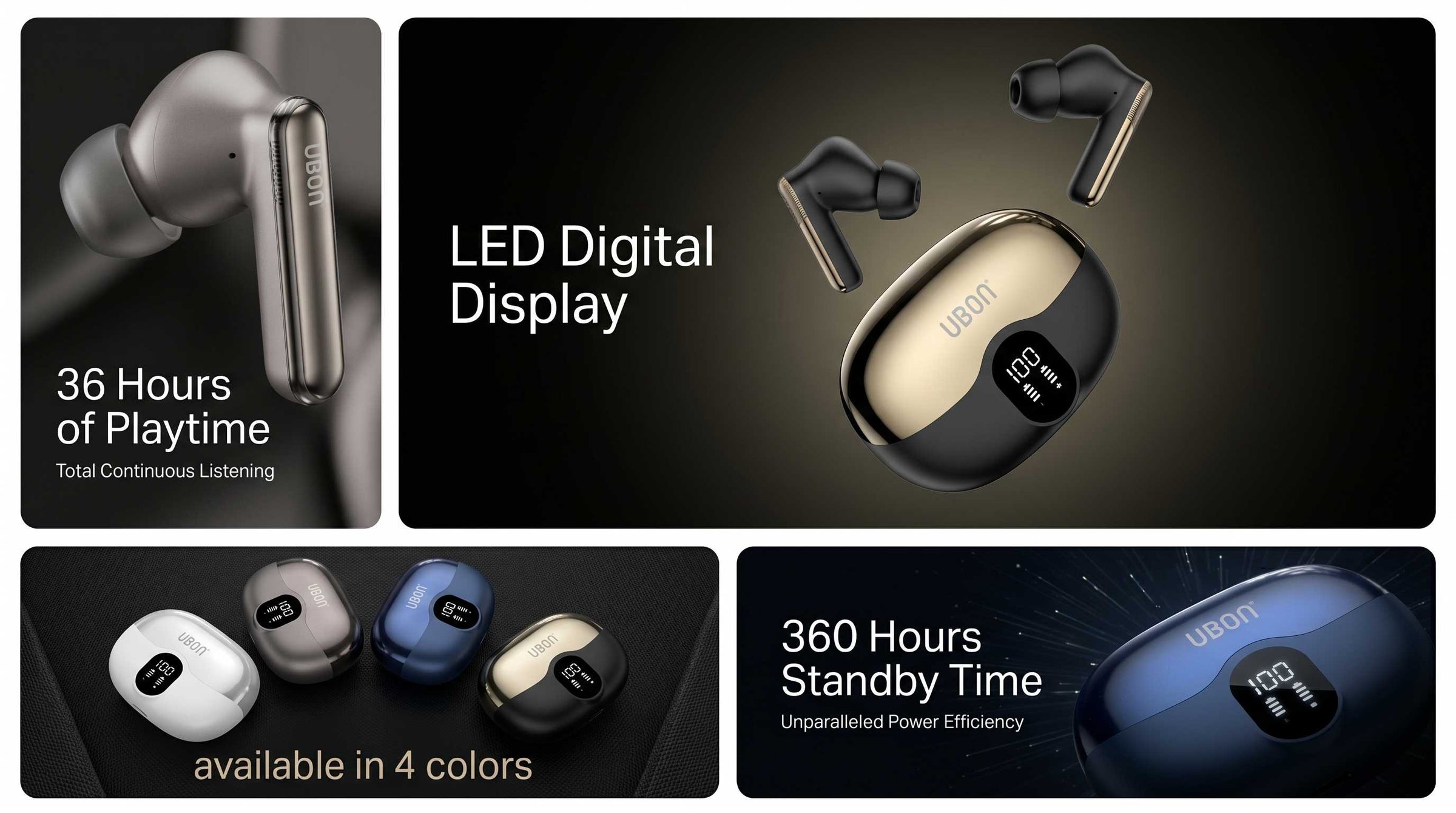 UBON J30 Wireless Earbuds