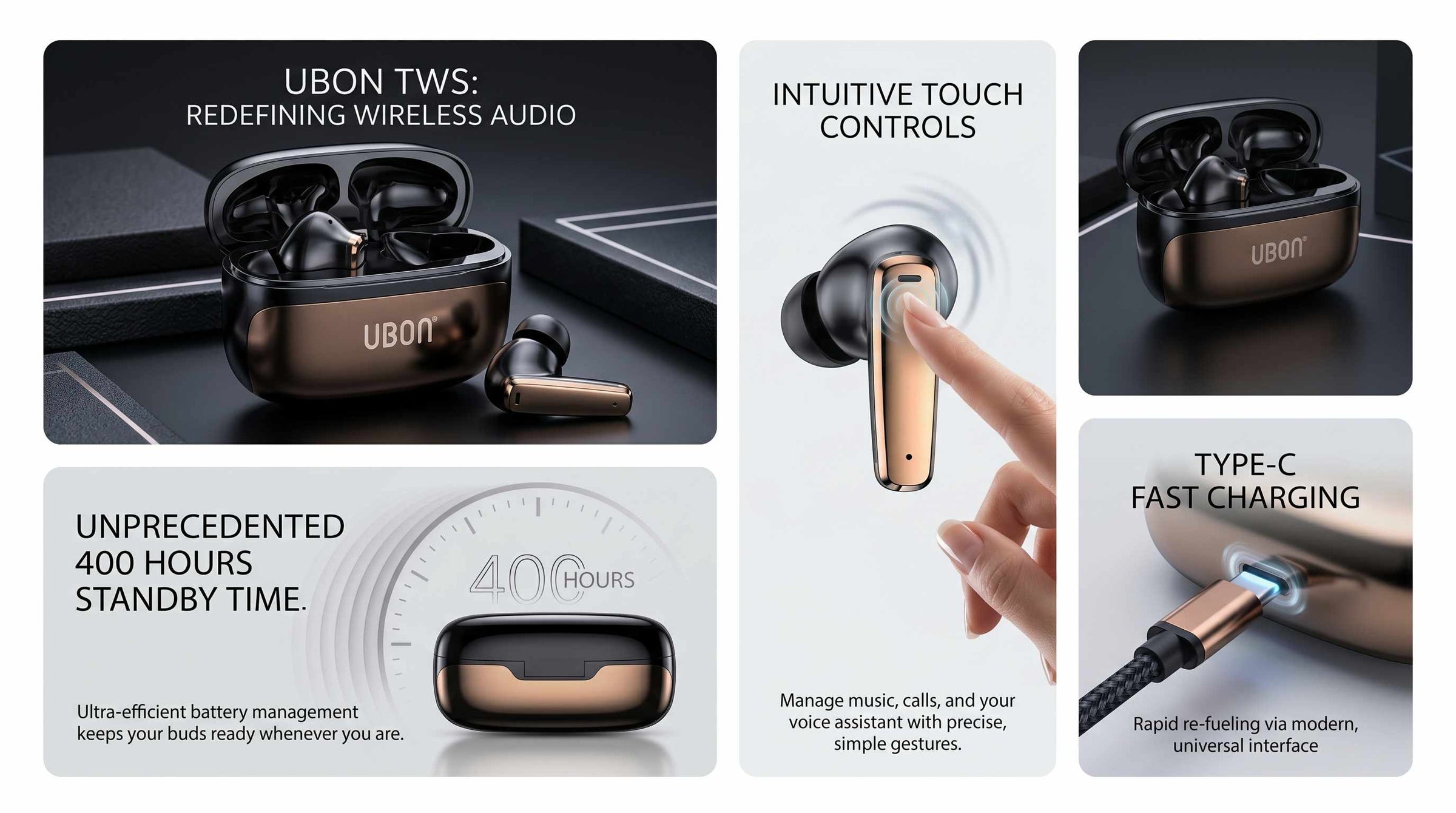 J40 Air Music Series - Premium Wireless Earbuds