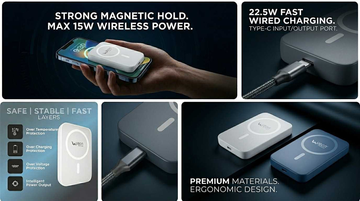 UBON PB-X105 Magnetic Wireless Power Bank