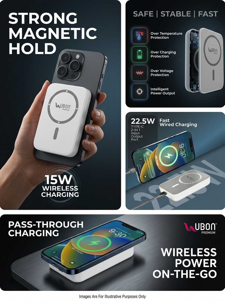 UBON PB-X105 Magnetic Wireless Power Bank