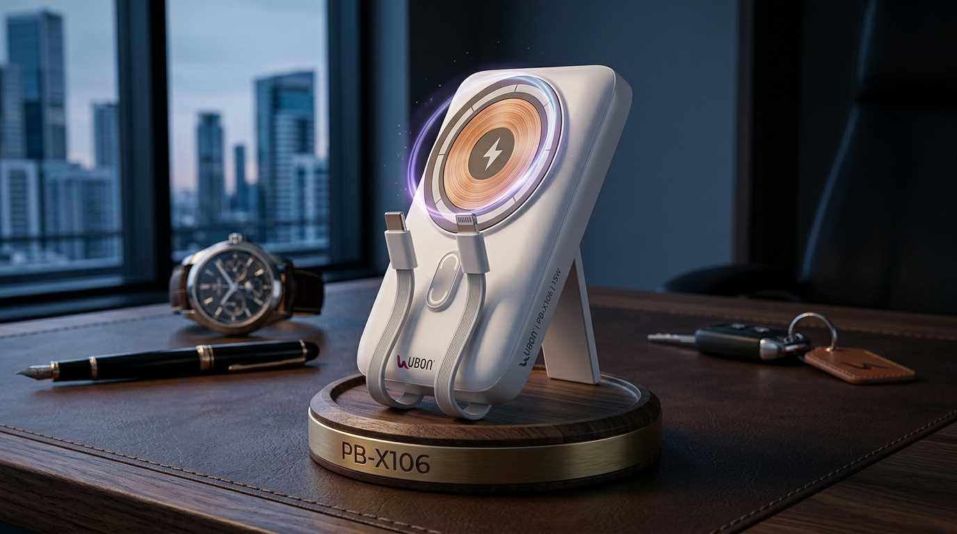 UBON PB-X106 Magno Power 10000mAh Magnetic Wireless Charging Power Bank