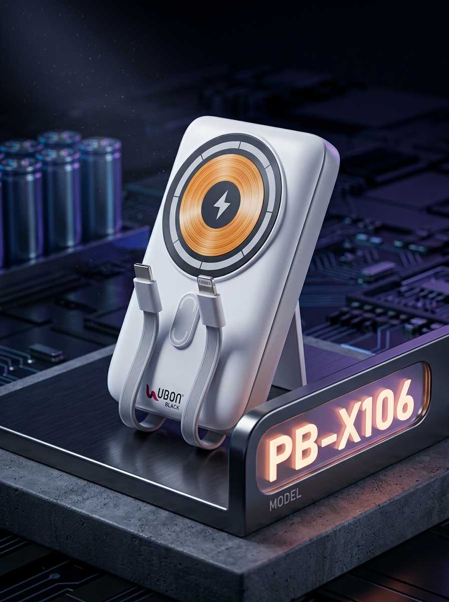 UBON PB-X106 Magno Power 10000mAh Magnetic Wireless Charging Power Bank