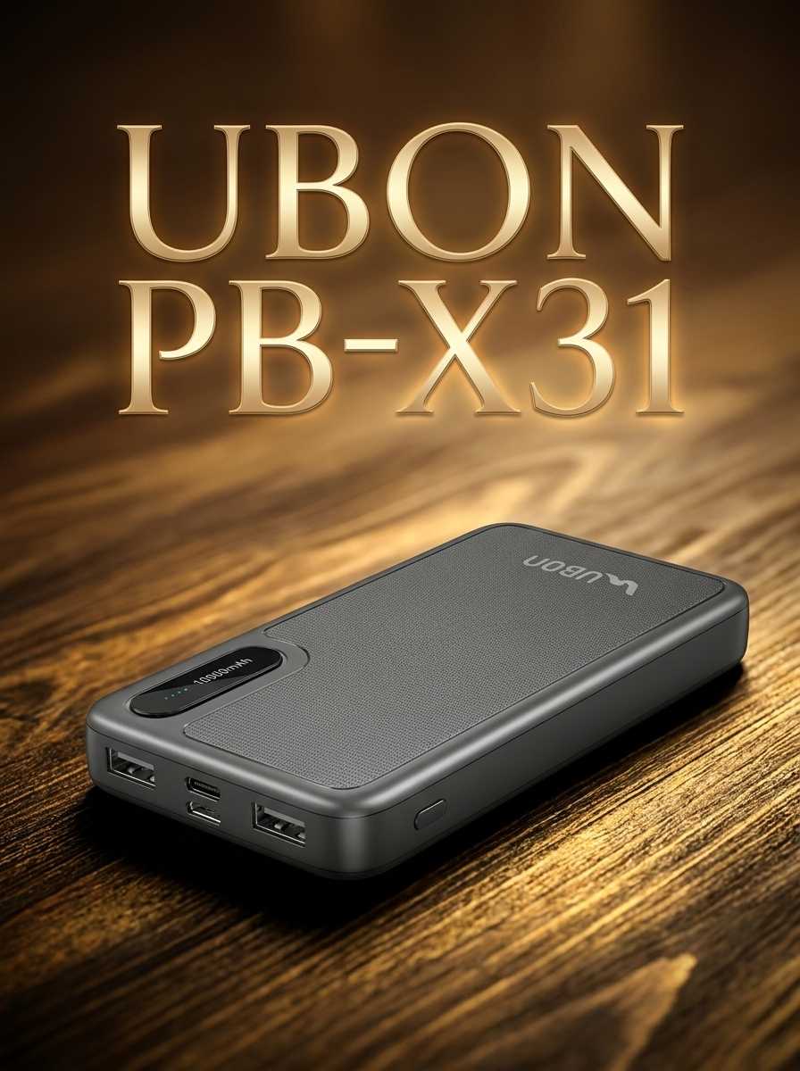 PB-X31 Pro Power Punch Powerbank – 10000mAh Fast-Charging Powerhouse with Dual USB Output and Intelligent Protection