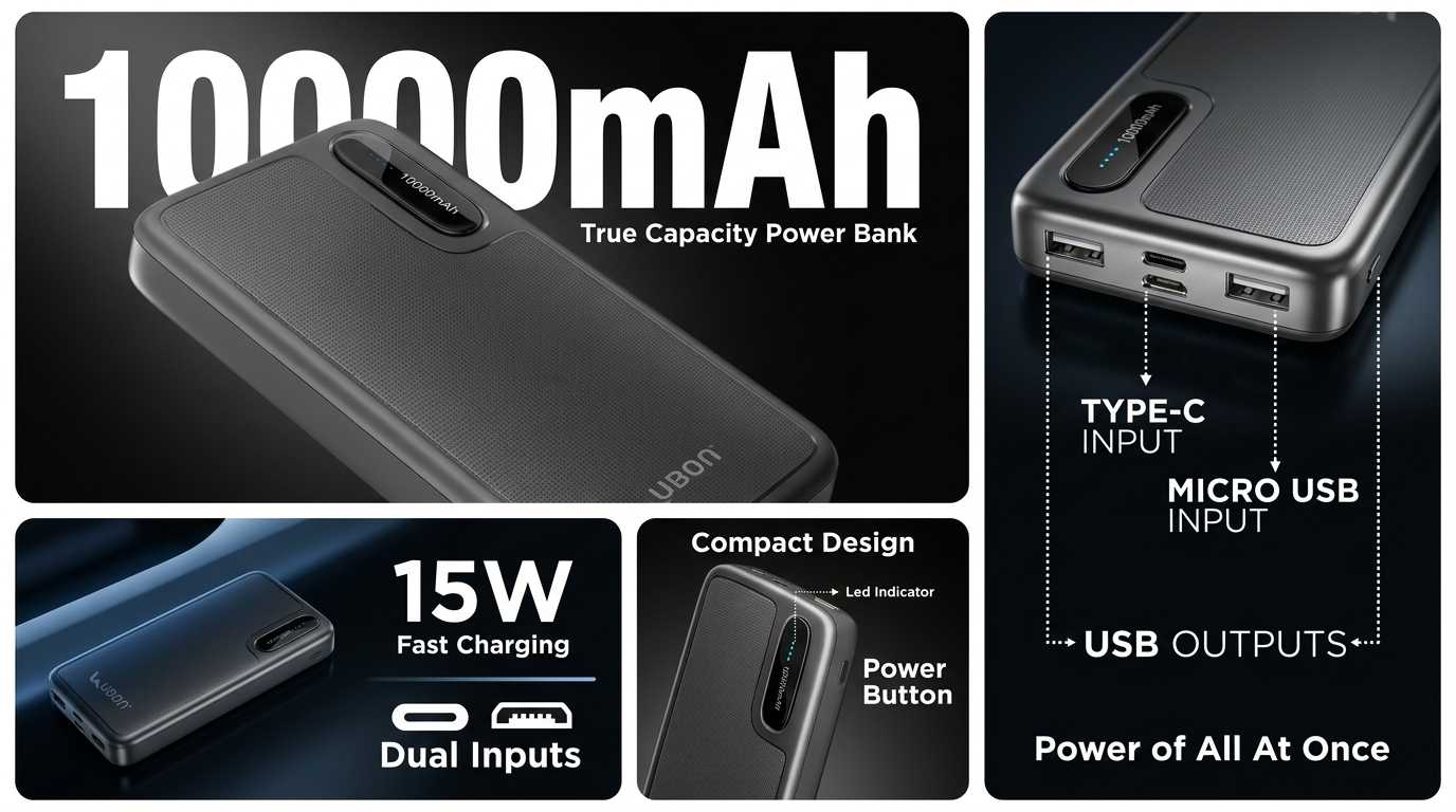 PB-X31 Pro Power Punch Powerbank – 10000mAh Fast-Charging Powerhouse with Dual USB Output and Intelligent Protection