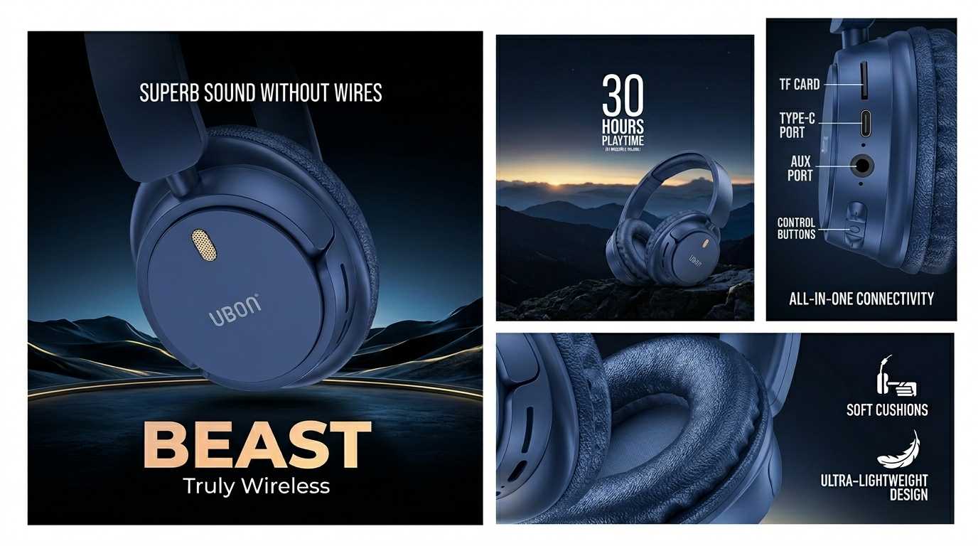 UBON HP-705 Beast Series Headphones