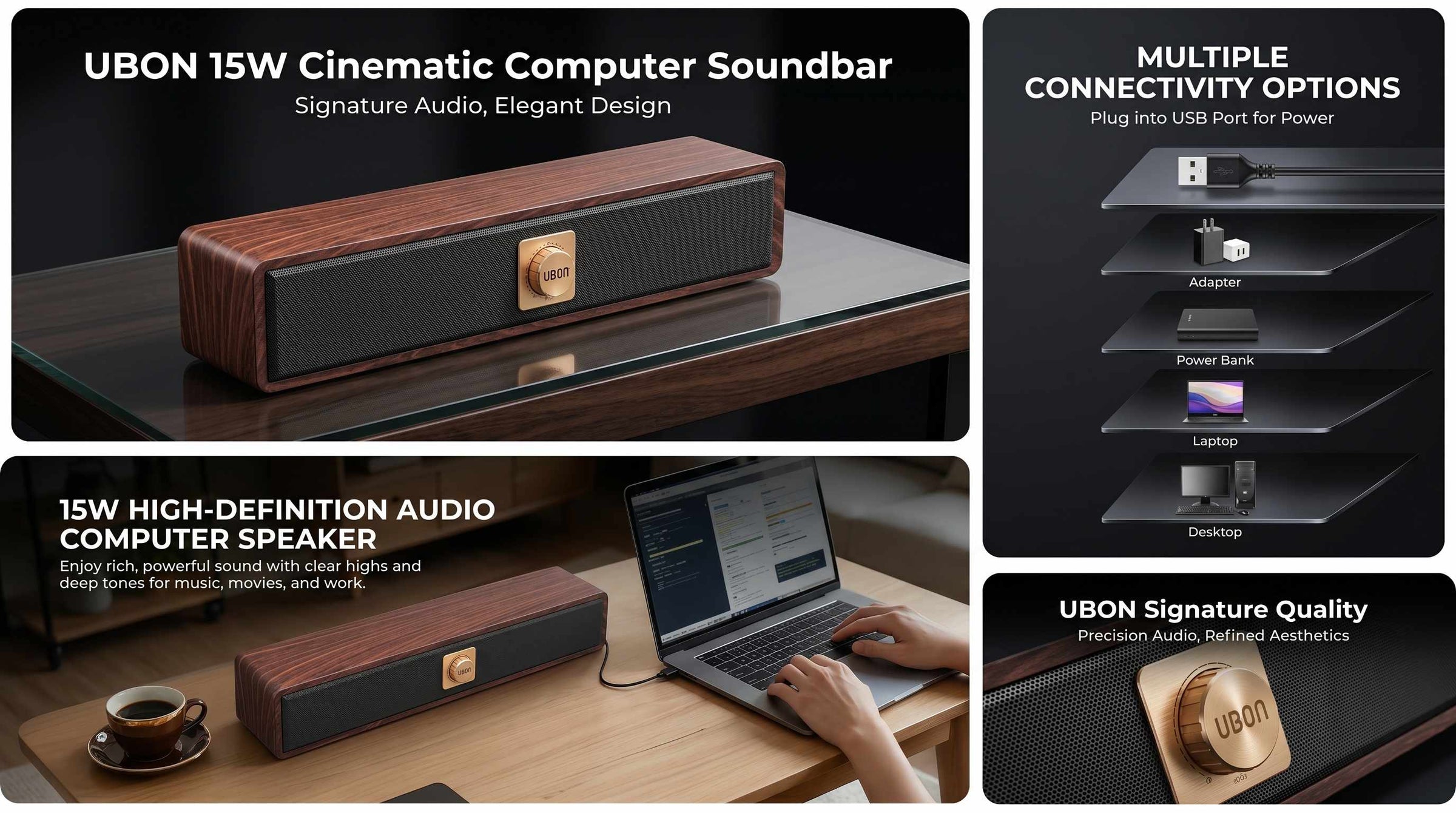 UBON S-72 Winner Series Wireless Soundbar