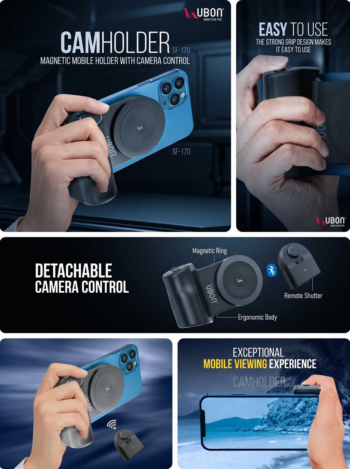 UBON SF-170 Magnetic Mobile Holder