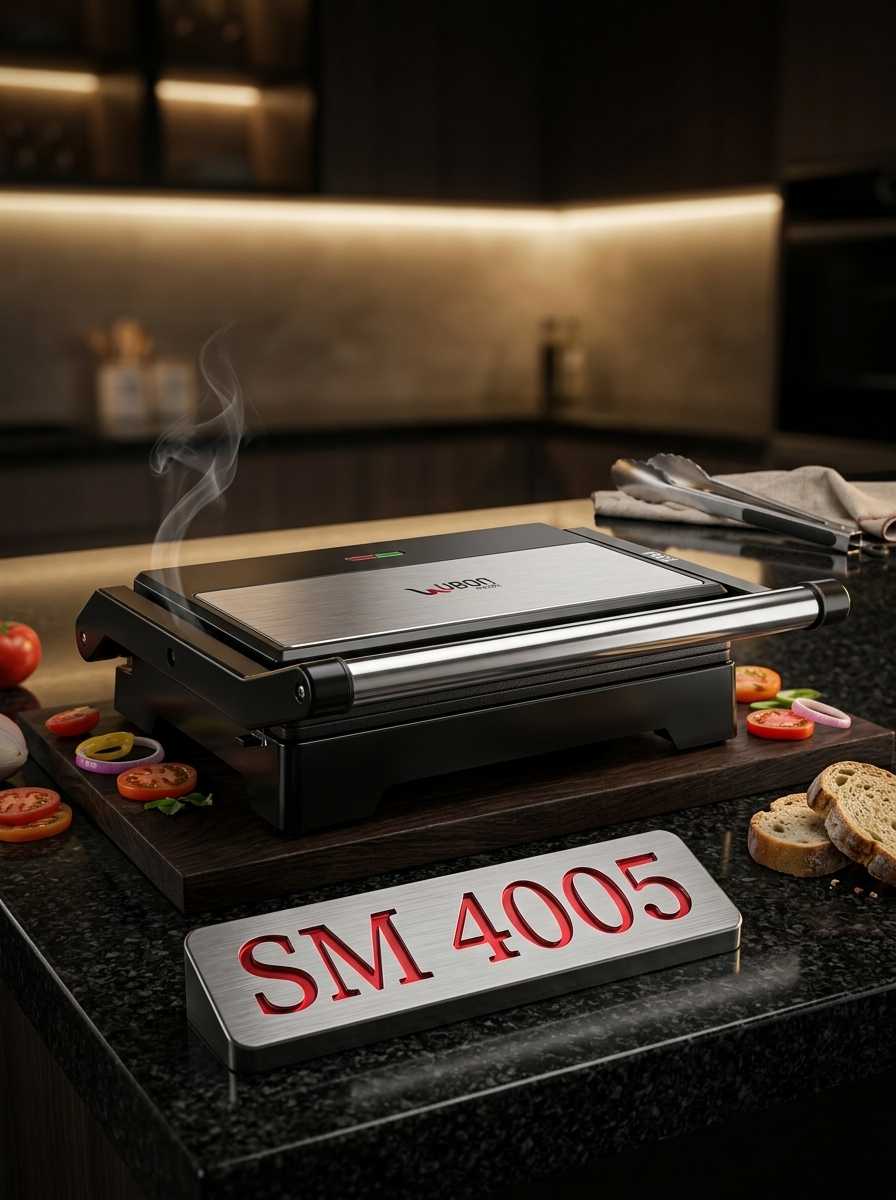 SM-4005 Grill Sandwich Maker | 800W Power, Non-Stick Plates